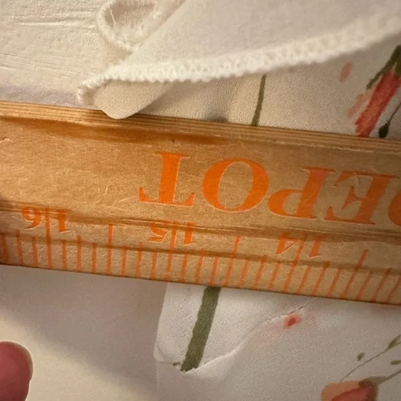 VINTAGE Y2K 90's 9/10 white ditzy floral flutter sleeve midi cottagecore dress - Picture 6 of 11